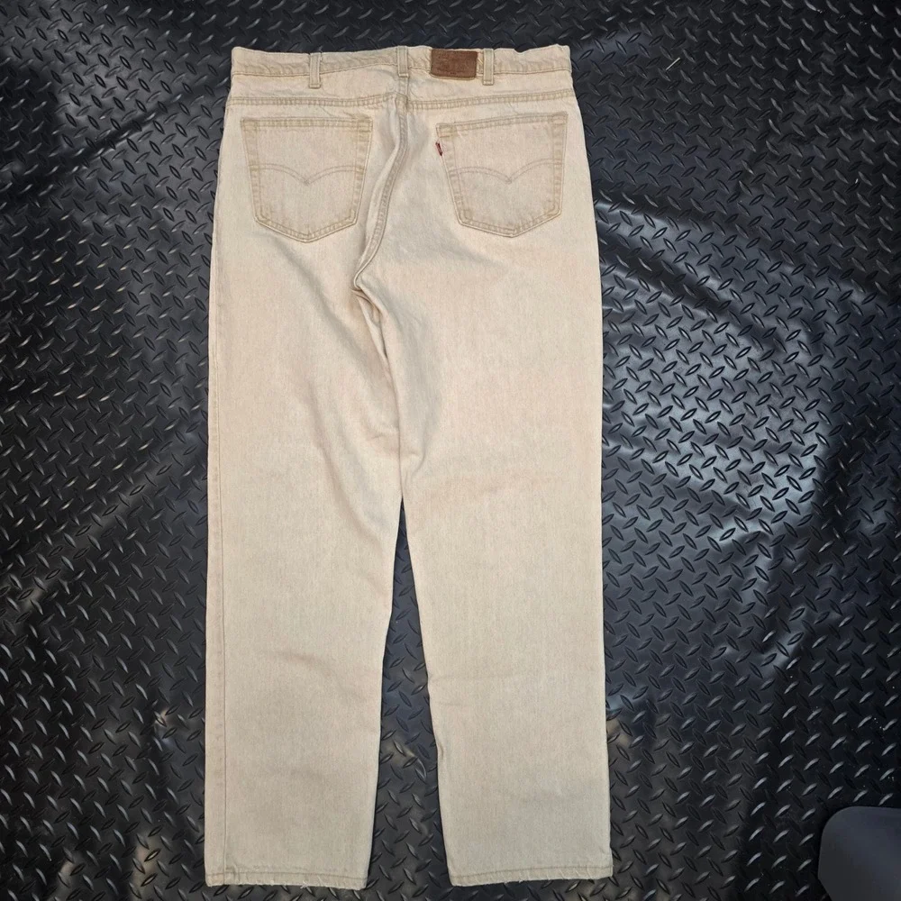 Vintage‎ 1991 Levis 540 Relaxed Fit Jeans Tan Khaki Denim Made in USA Mens 38x32